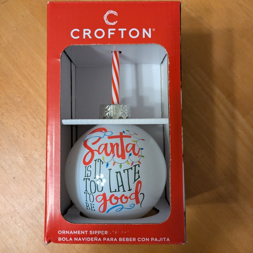 Crofton Santa Ornament Sipper Cup